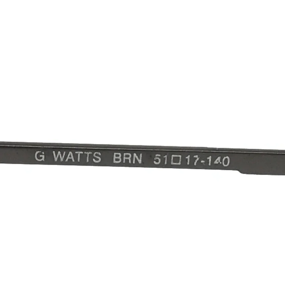 Gants Eyeglasses Frames G WATTS BRN Brown Rectangle Wire Rim 51-17-140